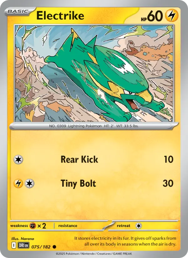 Electrike, Pokémon card