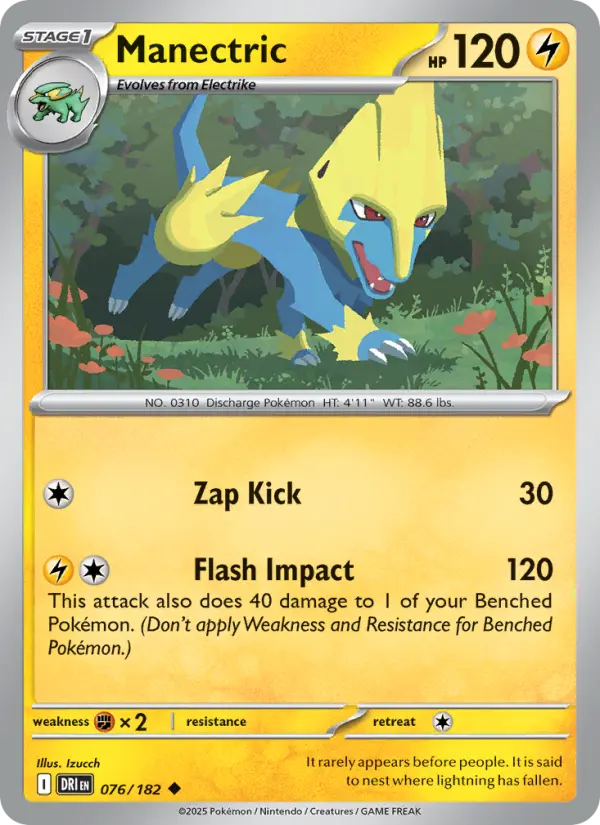 Manectric, Pokémon card