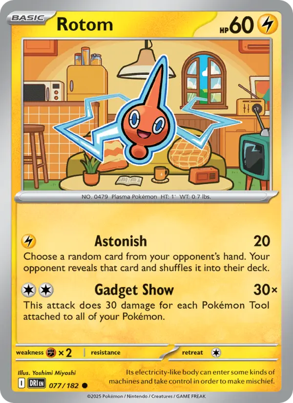 Rotom, Pokémon card