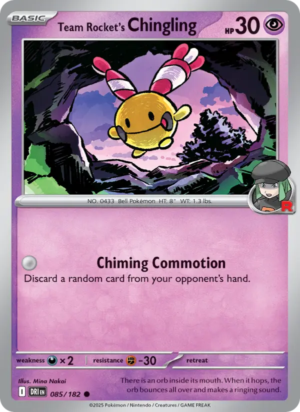 Team Rocket's Chingling, Pokémon card