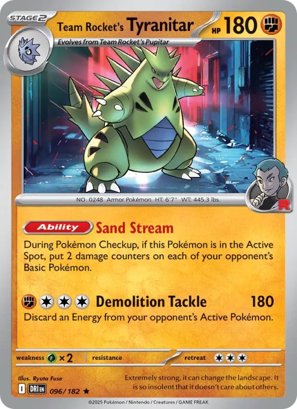 Team Rocket's Tyranitar, Pokémon card