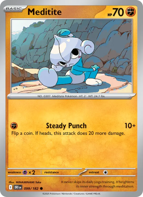 Meditite, Pokémon card