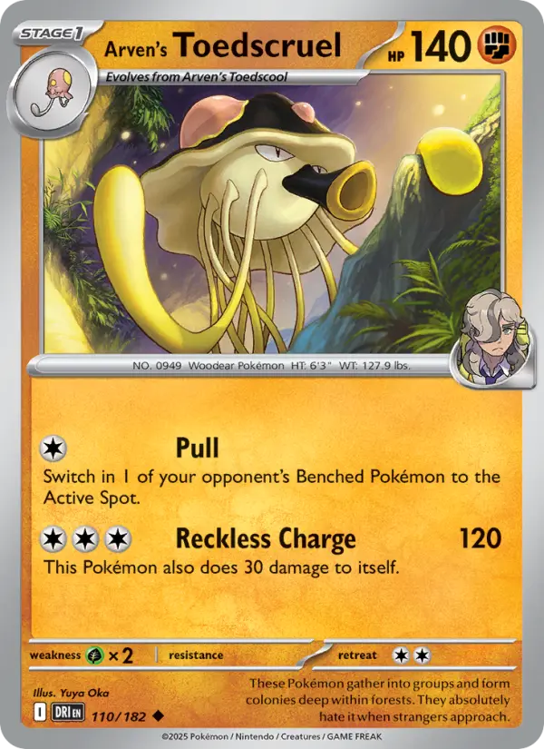 Arven's Toedscruel, Pokémon card