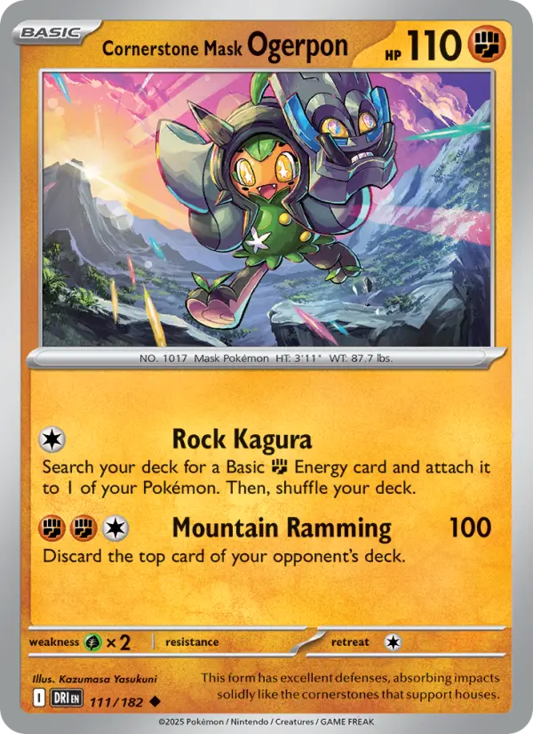 Cornerstone Mask Ogerpon, Pokémon card