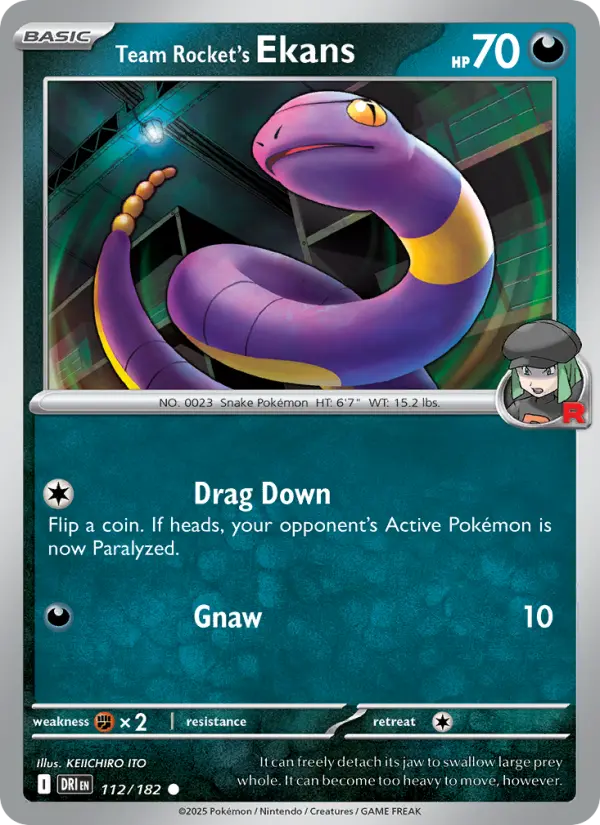 Team Rocket's Ekans, Pokémon card