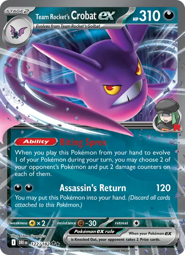 Team Rocket's Crobat ex, Pokémon card