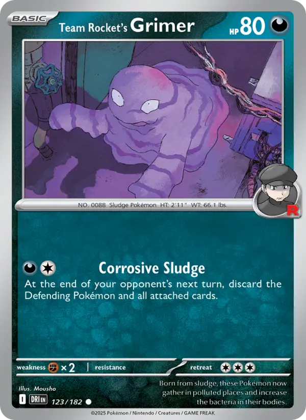 Team Rocket's Grimer, Pokémon card
