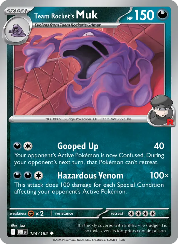 Team Rocket's Muk, Pokémon card