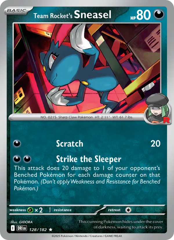 Team Rocket's Sneasel, Pokémon card