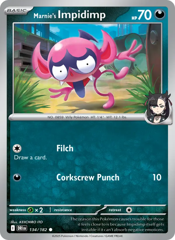 Marnie's Impidimp, Pokémon card