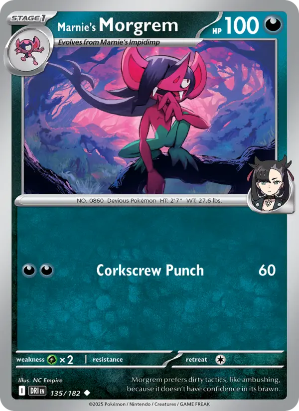 Marnie's Morgrem, Pokémon card