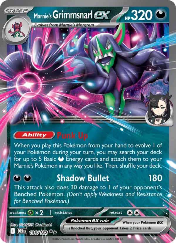 Marnie's Grimmsnarl ex, Pokémon card