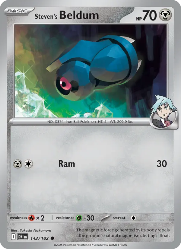 Steven's Beldum, Pokémon card