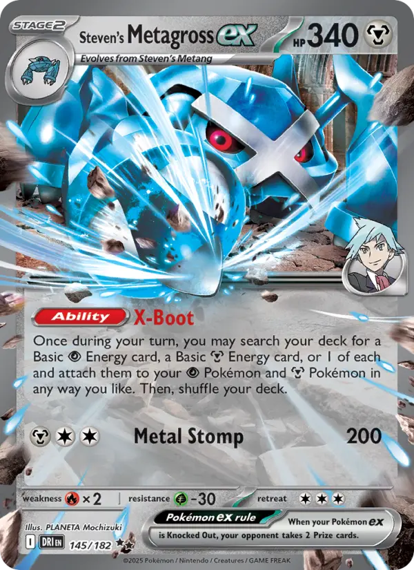 Steven's Metagross ex, Pokémon card