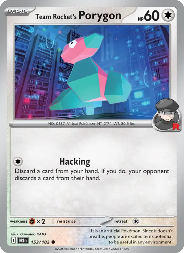 Team Rocket's Porygon, Pokémon card