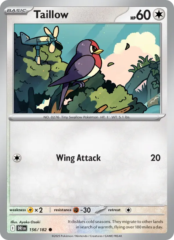 Taillow, Pokémon card
