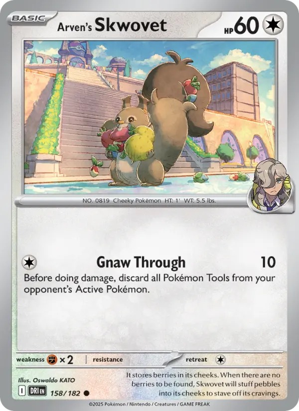 Arven's Skwovet, Pokémon card