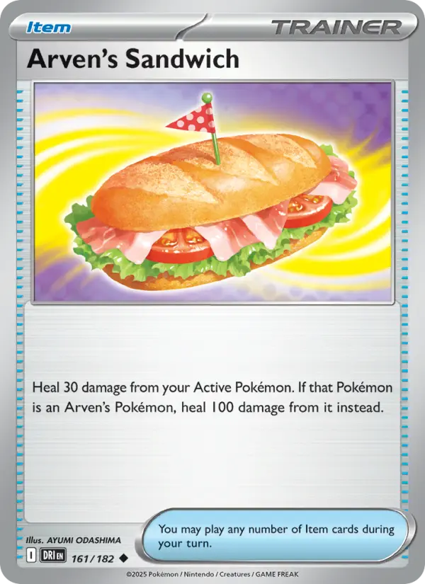 Arven's Sandwich, Pokémon card