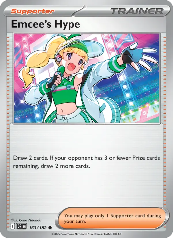 Emcee's Hype, Pokémon card