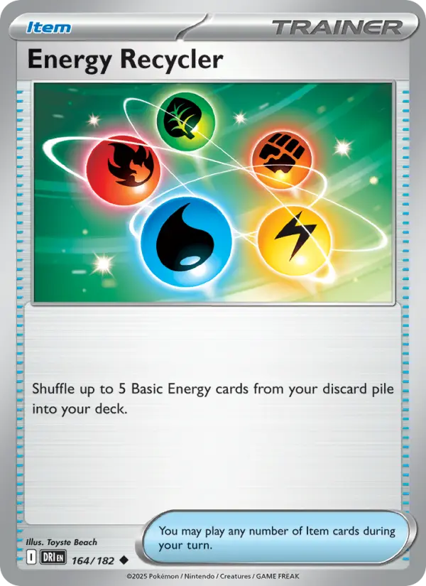Energy Recycler, Pokémon card