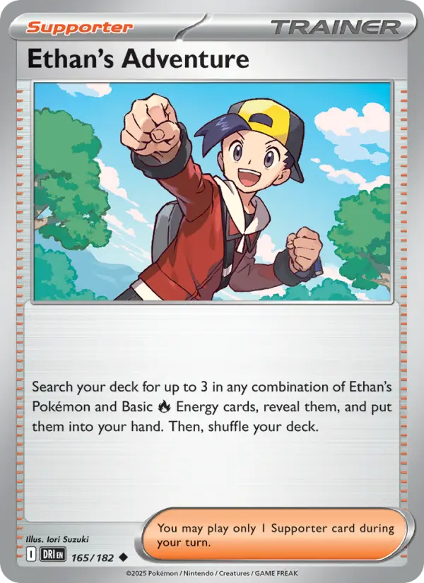 Ethan's Adventure, Pokémon card