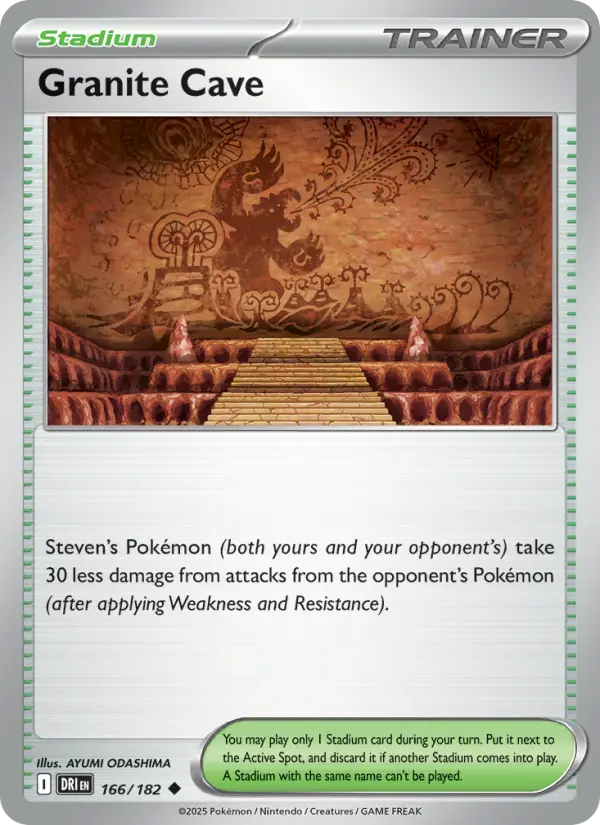 Granite Cave, Pokémon card