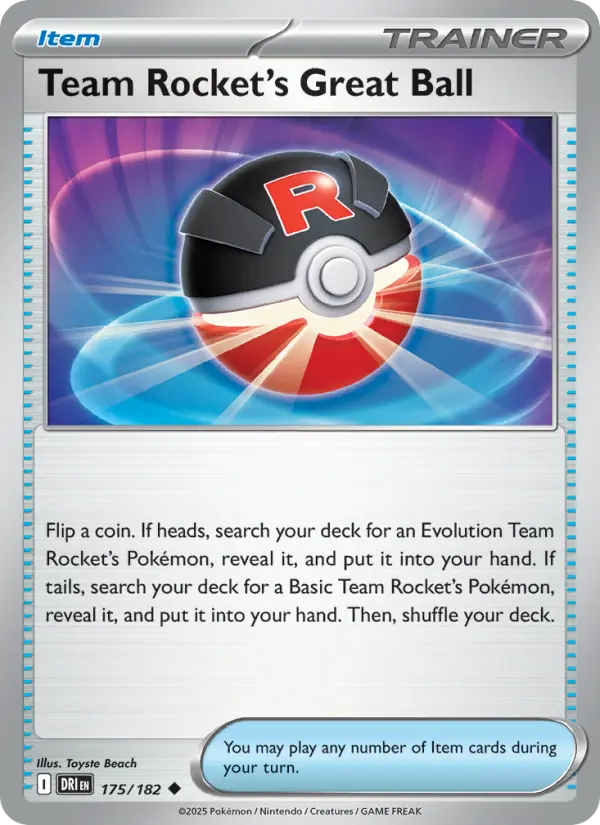 Team Rocket's Great Ball, Pokémon card