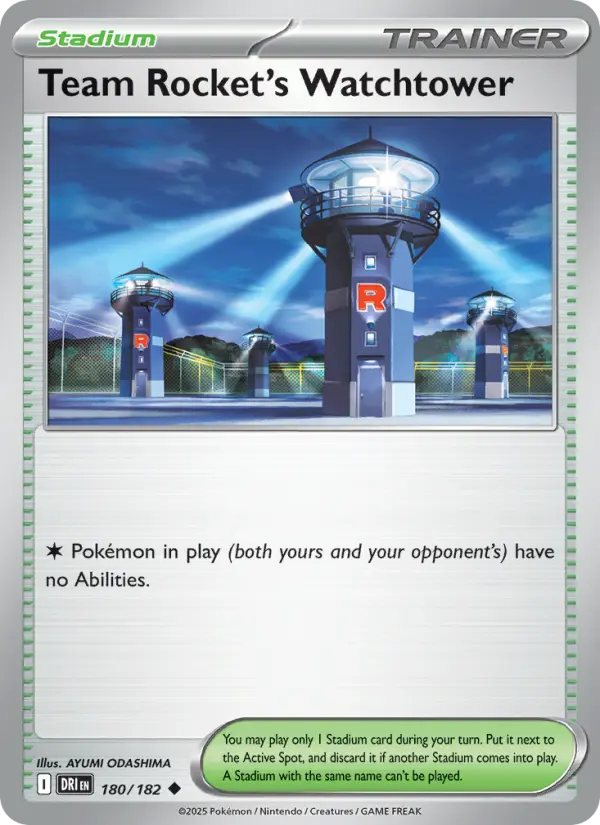 Team Rocket's Watchtower, Pokémon card