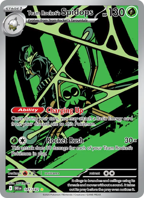 Team Rocket's Spidops, Pokémon card