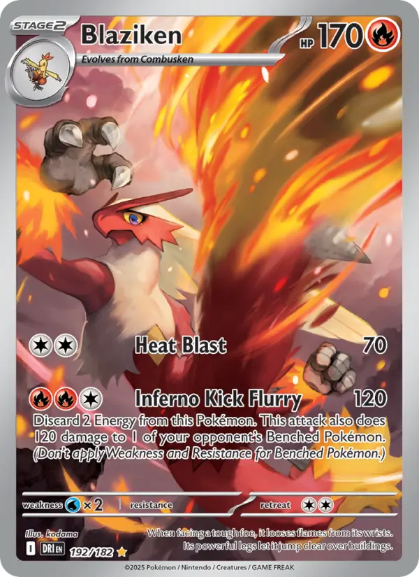 Blaziken, Pokémon card