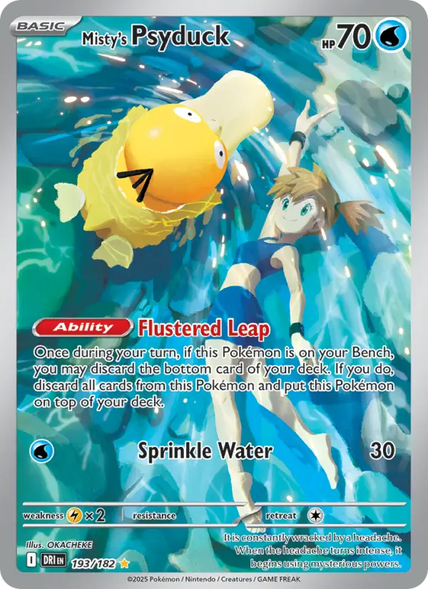 Misty's Psyduck, Pokémon card