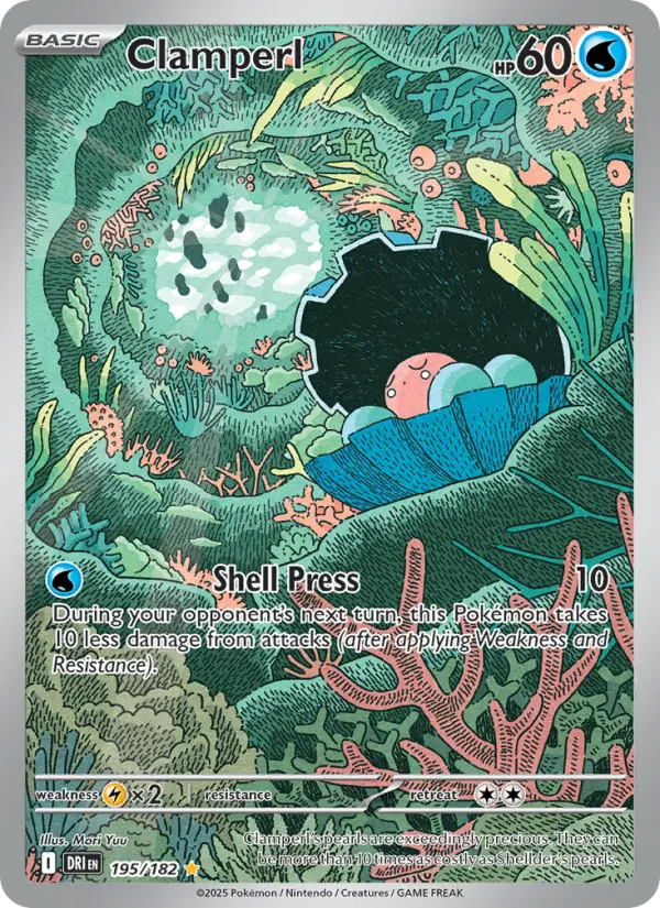 Clamperl, Pokémon card