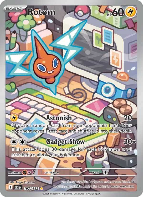 Rotom, Pokémon card