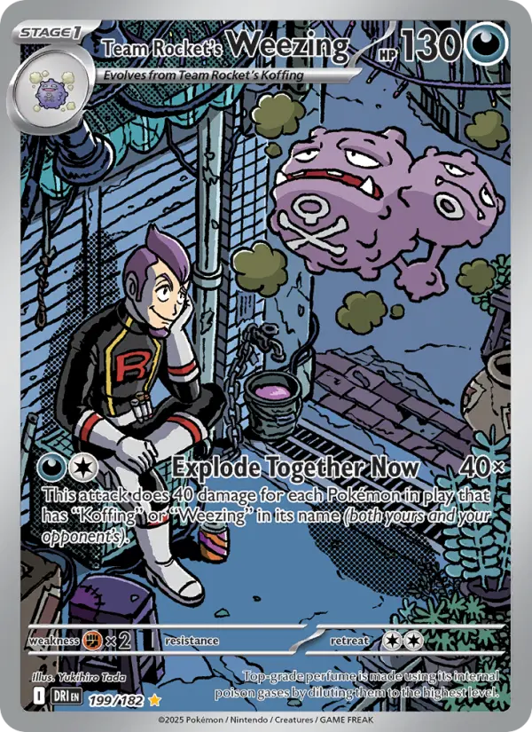 Team Rocket's Weezing, Pokémon card