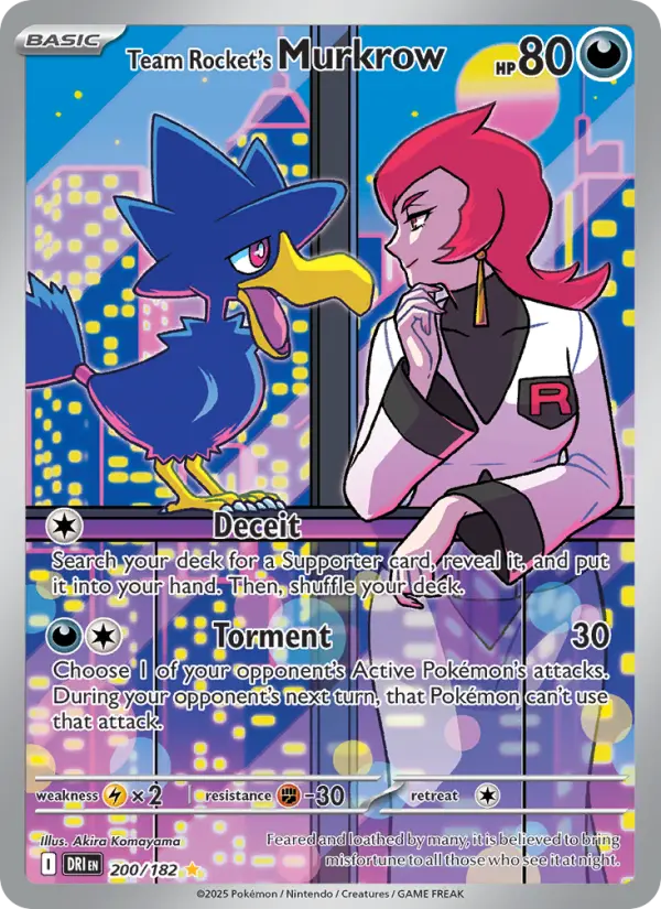 Team Rocket's Murkrow, Pokémon card