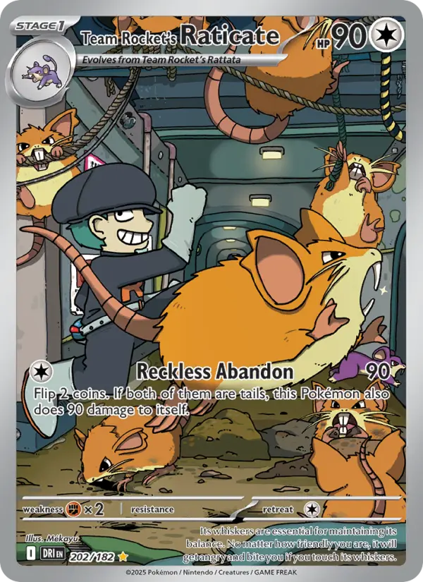 Team Rocket's Raticate, Pokémon card