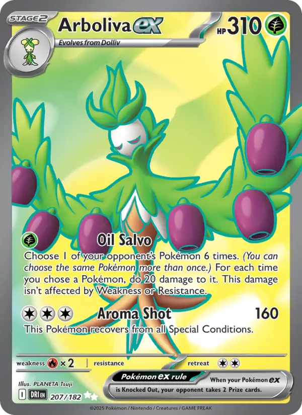 Arboliva ex, Pokémon card