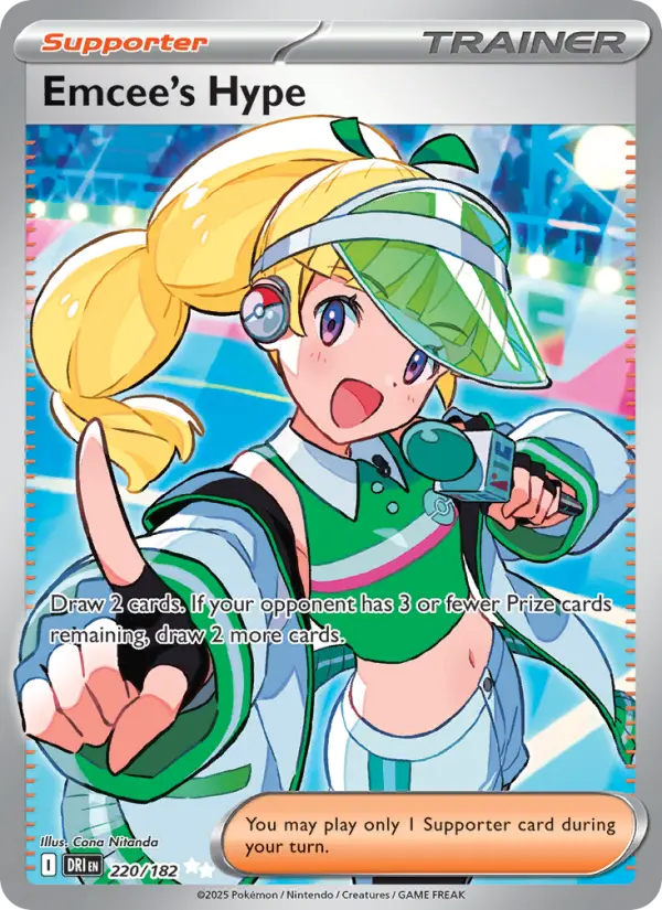 Emcee's Hype, Pokémon card