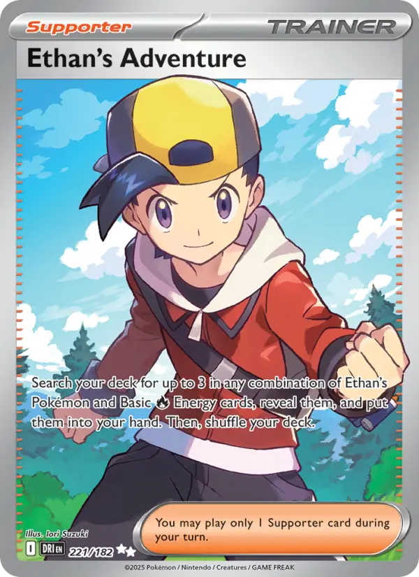 Ethan's Adventure, Pokémon card