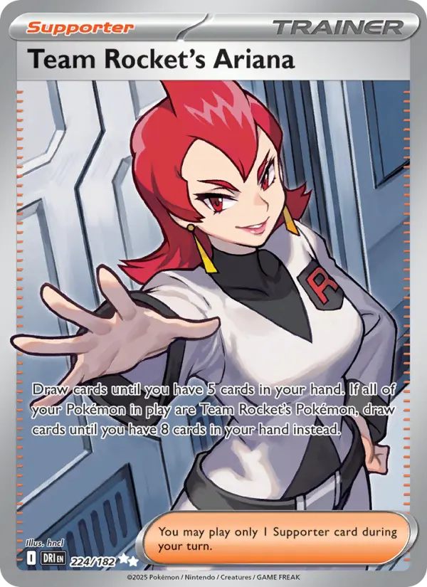 Team Rocket's Ariana, Pokémon card