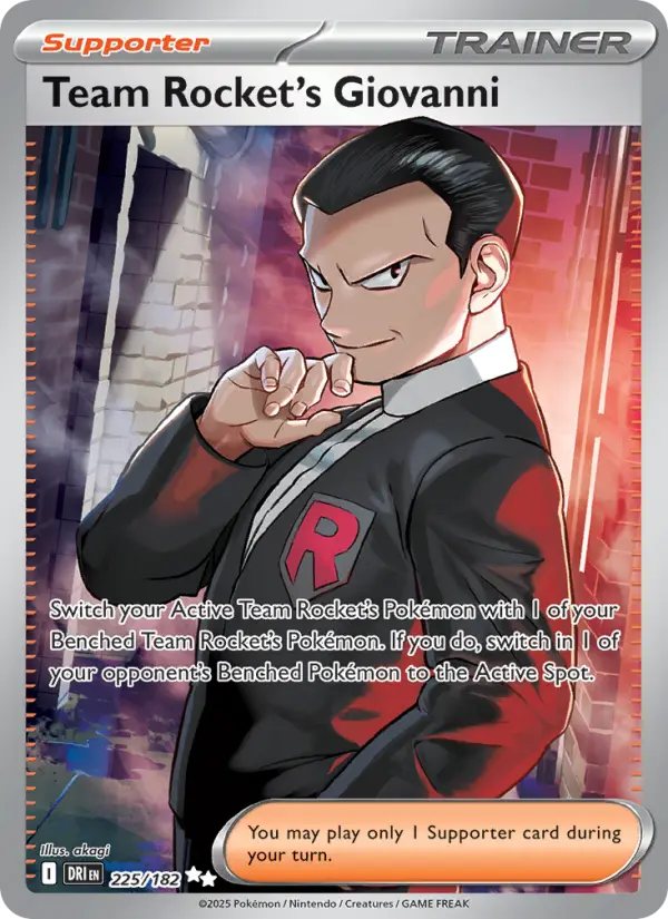 Team Rocket's Giovanni, Pokémon card