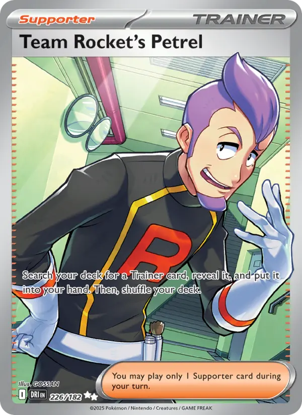 Team Rocket's Petrel, Pokémon card