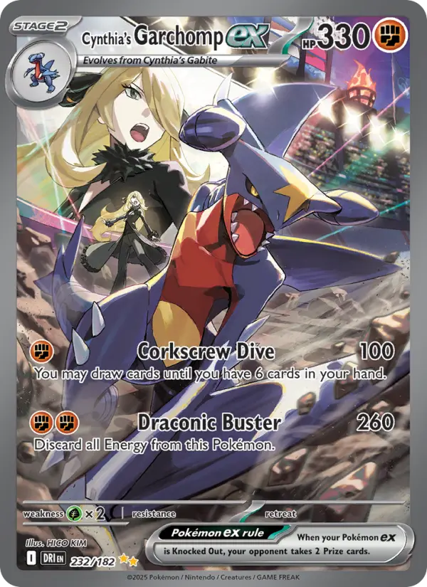 Cynthia's Garchomp ex, Pokémon card