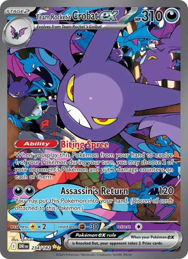 Team Rocket's Crobat ex, Pokémon card