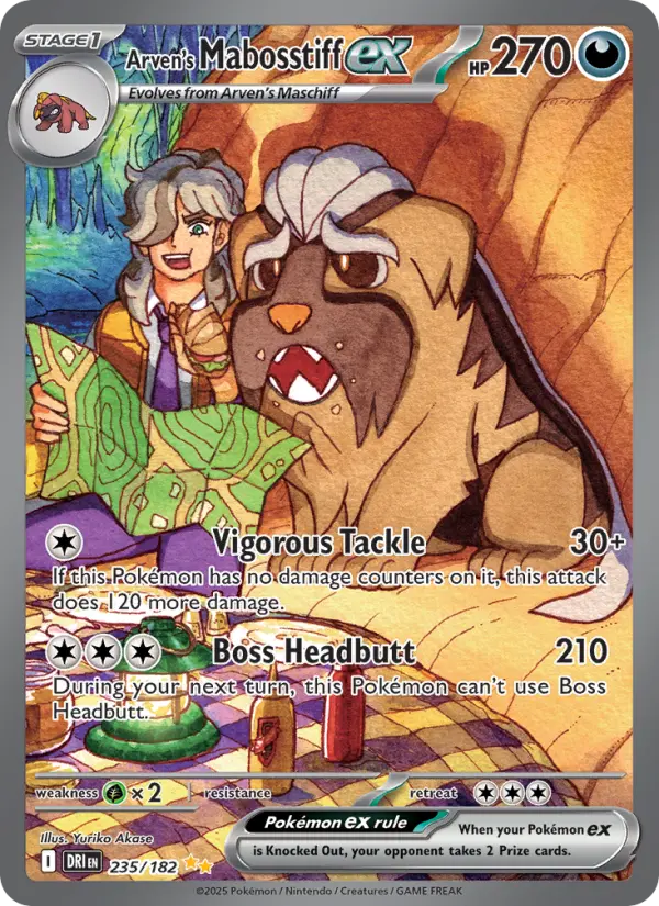 Mabosstiff, Pokémon card