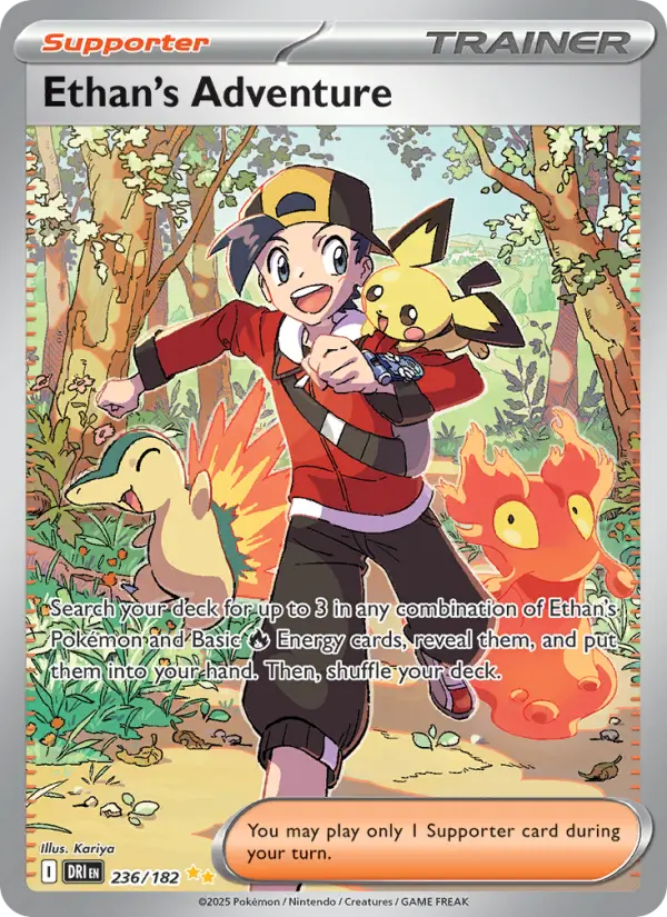 Ethan's Adventure, Pokémon card