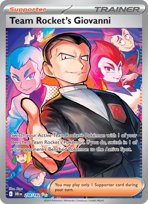 Team Rocket's Giovanni, Pokémon card
