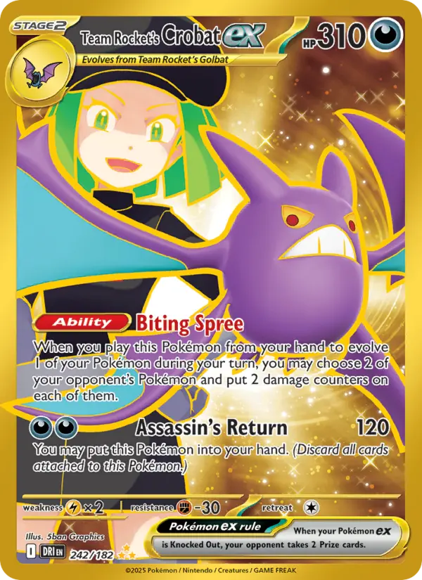 Team Rocket's Crobat ex, Pokémon card