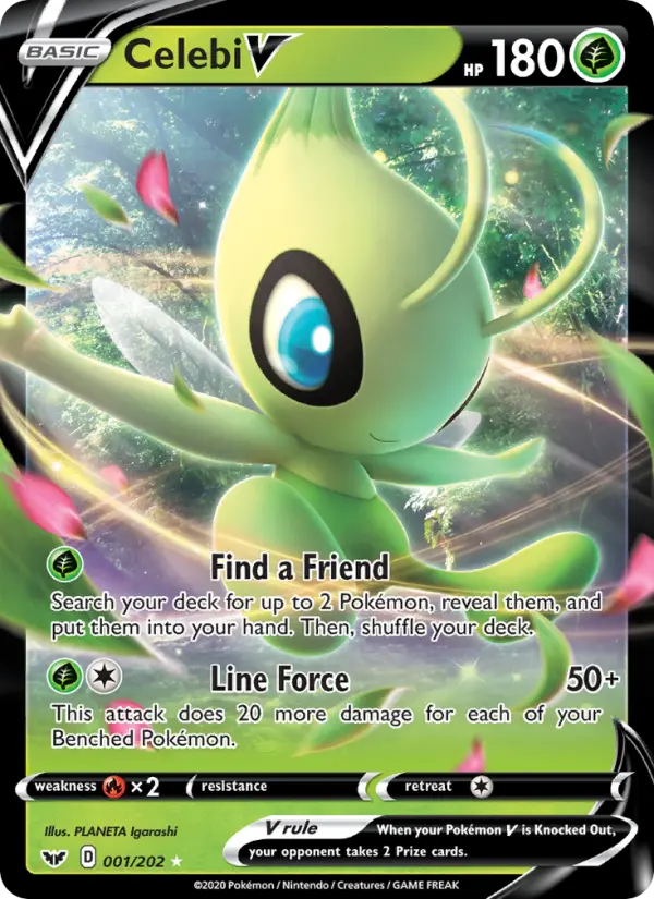 Celebi V, Pokémon card