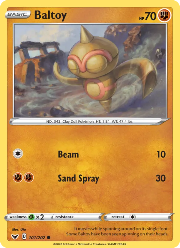 Baltoy, Pokémon card